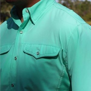 Men’s Mojo Mr Cool Fishing Shirt skiff green